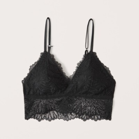 Abercrombie & Fitch Other - Black organic lace bralette size medium NWOT